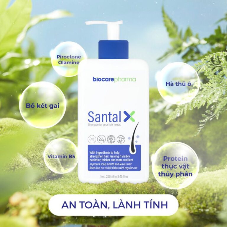 Biocare Pharma review dầu gội Santal X chi tiết