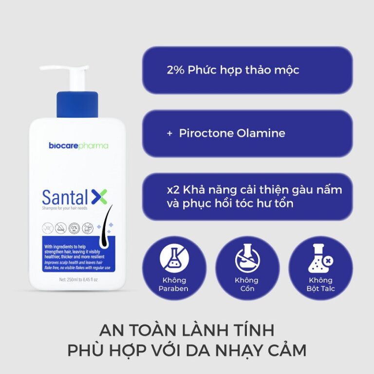 Review dầu gội Santal X với hiệu quả trị gàu chỉ sau 7 ngày