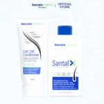 Combo gội xả dành cho tóc gàu nấm hư tổn Santal X và Soft 250 Biocare Pharma