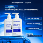 Combo 2 Chai Dầu Gội Gàu Ngứa Santal 300 Shampoo Biocarepharma