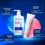 Combo dầu gội Santal 300 kết hợp tẩy tế bào chết da đầu Pink Salt 50 Scrub BiocarePharma
