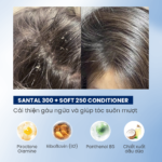 Combo dầu gội Santal 300 và dầu xả Soft 250 dành cho tóc gàu ngứa