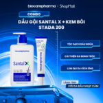 Combo Gàu Ngứa Thế Hệ Mới Santal X & Kem Bôi Stada 200
