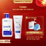 Combo gội xả dành cho tóc gàu ngứa hư tổn Santal X và Soft 250 BiocarePharma