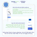 Combo gội xả dành cho tóc gàu nấm hư tổn Santal X và Soft 250 Biocare Pharma