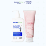 Combo dầu gội Santal 300 kết hợp tẩy tế bào chết da đầu Pink Salt 50 Scrub Biocare Pharma